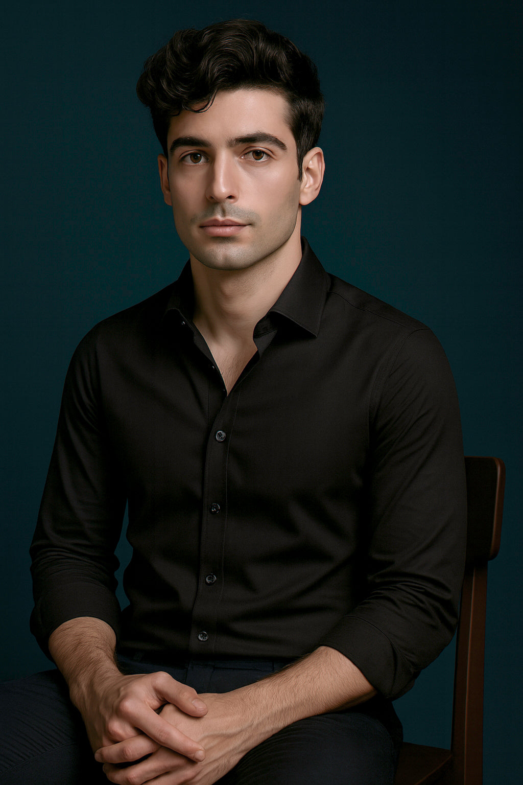 Valenor Jet Black Luxe Shirt
