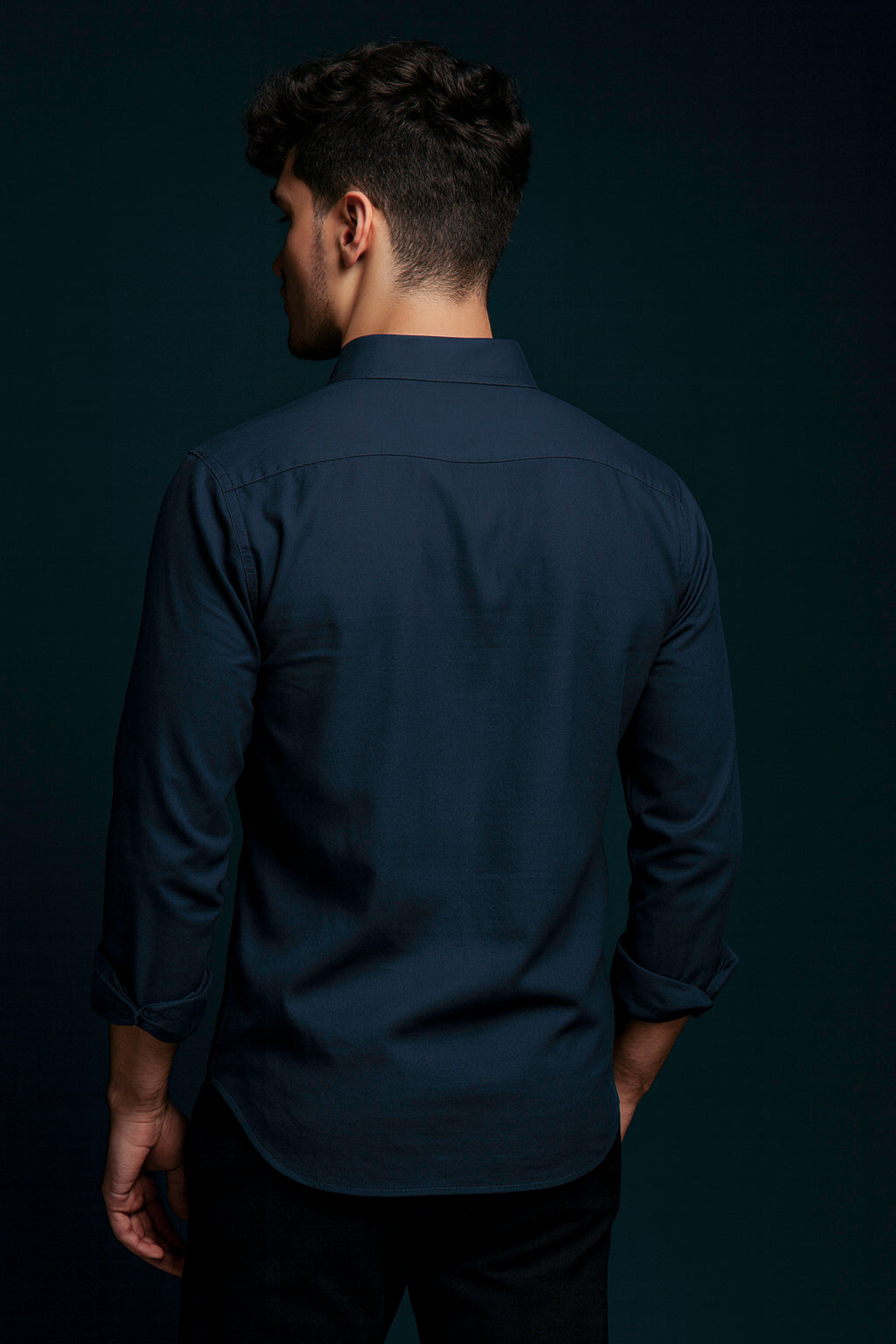 Valenor Navy Blue Luxe Shirt