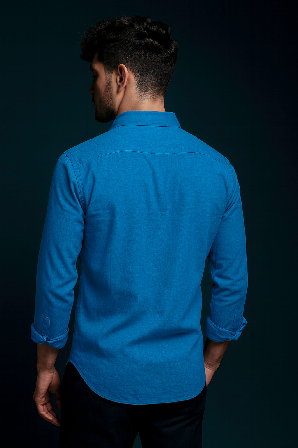 Valenor Linen Sky Blue Luxe Shirt