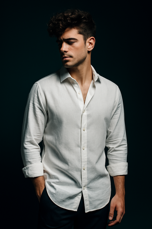 Valenor Classic White Luxe Shirt